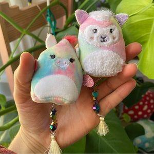 Pegasus and lamb squishmallow earrings